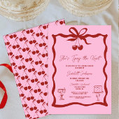 Sie zähmt das rote Brautparty des Knot-Bows Einladung