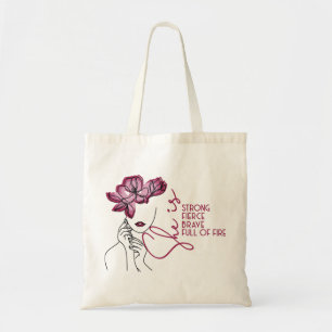 Sie Zeichne in der Feministin Tote Bag Tragetasche