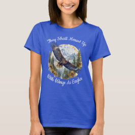 Sie ziehen sich mit Flügeln als Adler auf T-Shirt