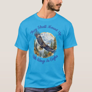 Sie ziehen sich mit Flügeln als Adler auf T-Shirt