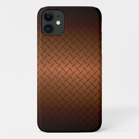 Siebblechmuster Schwarz bis Kupfer Fade Case-Mate iPhone Hülle (Rückseite)