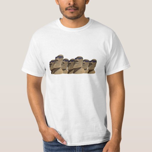 Sieben angesagtes Moai - Wert-T - Shirt (Vorderseite)