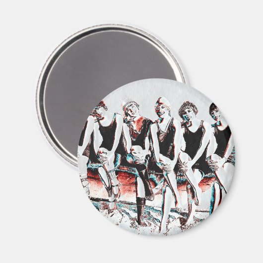 Sieben Beauty Pals Magnet (Vorderseite/Rückseite)