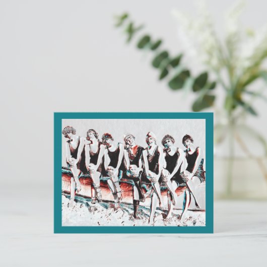 Sieben Beauty Pals Postkarte (Stehend Vorderseite)