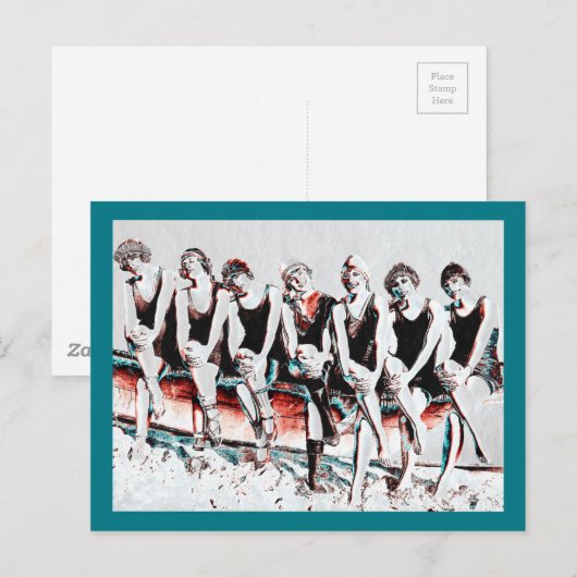 Sieben Beauty Pals Postkarte (Vorne/Hinten)