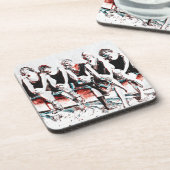 Sieben Beauty Pals Untersetzer (Linke Seite)