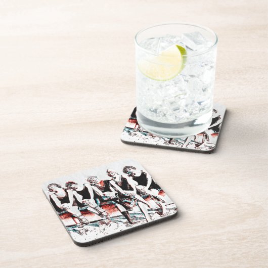 Sieben Beauty Pals Untersetzer (Rechte Seite)