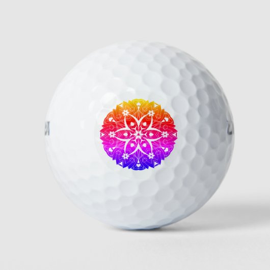 Sieben Blume Golfball (Vorderseite)