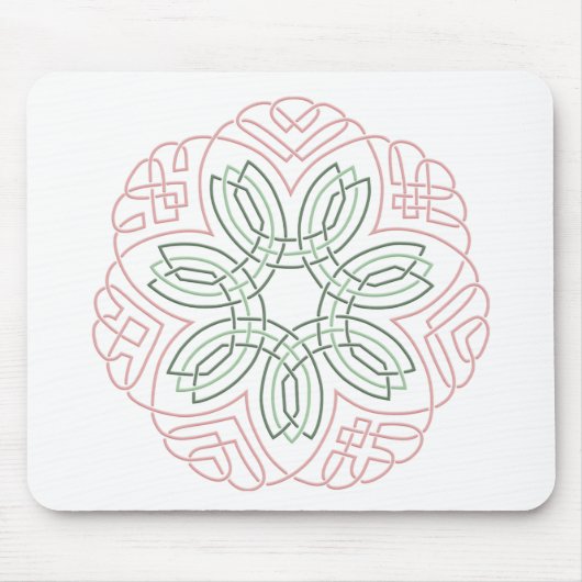 Sieben Blumen-Knoten Mousepad (Vorne)
