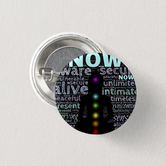 Sieben Chakras Button (Vorne & Hinten)