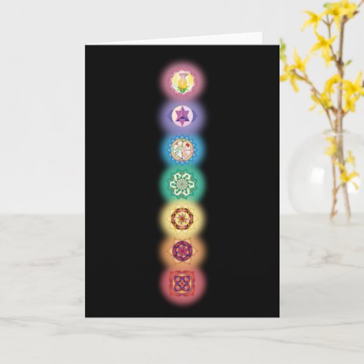 Sieben Chakras Karte (Gelbe Blume)