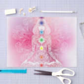 Sieben Chakras rosa Dame Seidenpapier (Handwerk)