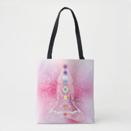 Sieben Chakras rosa Dame Tasche