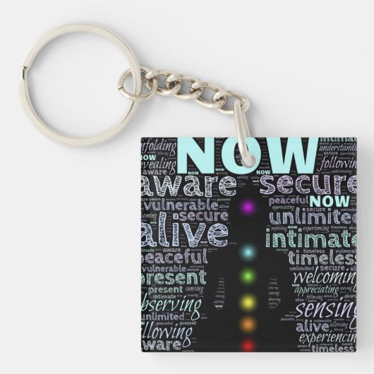 Sieben Chakras Schlüsselanhänger (Vorderseite)