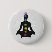 Sieben Chakras-Silhouette Button (Vorderseite)