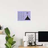 Sieben Chakras Yoga Design 2024 Kalender Poster (Heimbüro)
