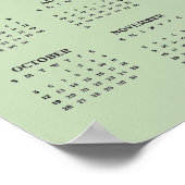 Sieben Chakras Yoga Design 2025 Kalender Poster (Ecke)