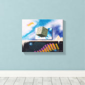 Sieben Dimensionen Leinwanddruck (Insitu (Holzboden))