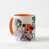 Sieben Fahrradfahrer Racing, 1897 Tasse (Vorderseite Links)