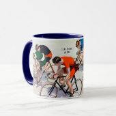 Sieben Fahrradfahrer Racing, 1897 Tasse (Vorderseite Links)