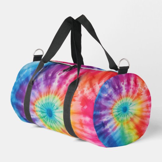 Sieben-Farben-Tie-Dye-Vortex-Tasche Duffle Bag (Linke Seite)