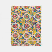 Sieben-Farbeperserfliese Fleecedecke (Vorderseite)