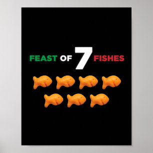 Sieben Fische Poster