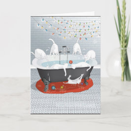 Sieben Fliegenklatsche, keine Schwimmen! Feiertag Feiertagskarte