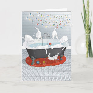 Sieben Fliegenklatsche, keine Schwimmen! Feiertag Feiertagskarte