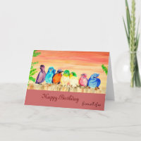 Sieben Freunde Geburtstagskarte