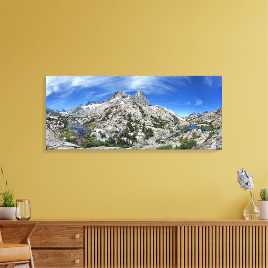 Sieben Gables über sieben Gabelseen - Sierra - Leinwanddruck (Insitu (Wohnzimmer))