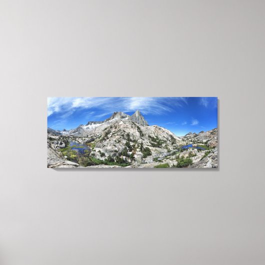 Sieben Gables über sieben Gabelseen - Sierra - Leinwanddruck (Vorderseite)