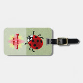 Sieben-Gepunktete Ladybug Gepäckanhänger (Vorderseite horizontal)