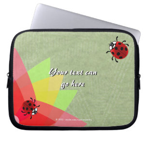 Sieben-Gepunktete Ladybug Laptopschutzhülle