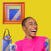 Sieben Geschenkpapier