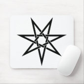 Sieben gezeigter Stern Mousepad (Mit Mouse)