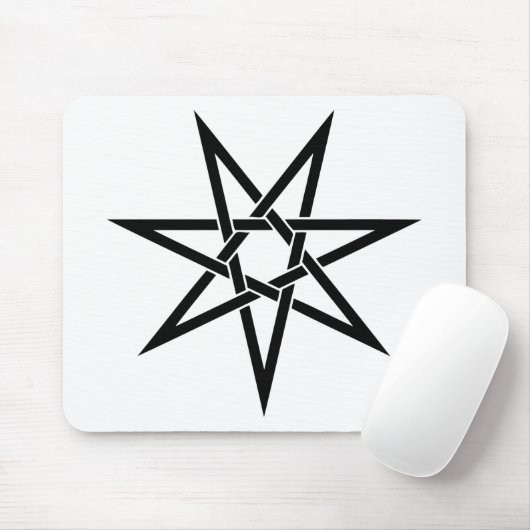 Sieben gezeigter Stern Mousepad (Mit Mouse)