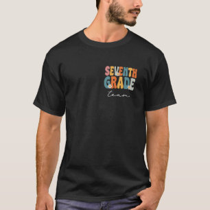 Sieben-Grad-Team Groovy Zurück zur Niedlichen Schu T-Shirt