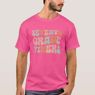 Sieben Grad Vibes Sonnenblume zurück zur Schule T-Shirt