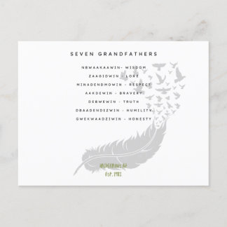 Sieben Großväter Postkarte