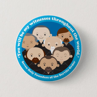 Sieben Gründer des serbischen Ordens Button