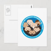 Sieben Gründer des serbischen Ordens Postkarte (Vorne/Hinten)