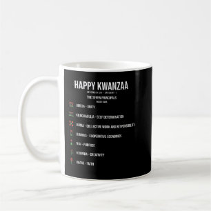 Sieben Grundsätze der Kwanzaa Feier - Happy Kw Kaffeetasse