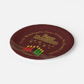 Sieben Grundsätze von Glück für Kwanzaa 7" Pappteller (Schrägansicht)