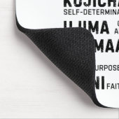 Sieben Grundsätze von Kwanzaa glücklich über Kwanz Mousepad (Ecke)