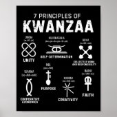 Sieben Grundsätze von Kwanzaa Happy Kwanzaa 4 Poster (Vorne)