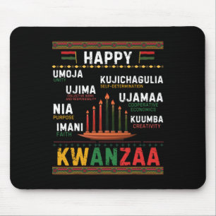 Sieben Grundsätze von Kwanzaa Happy Kwanzaa 6 Mousepad