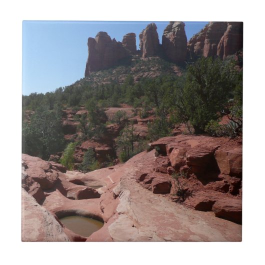 Sieben heilige Pools in Sedona Arizona Fliese (Vorderseite)