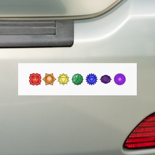 Sieben horizontale Chakras Autoaufkleber (Auf Auto)