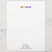 Sieben horizontale Chakras Briefkopf (Vorderseite)